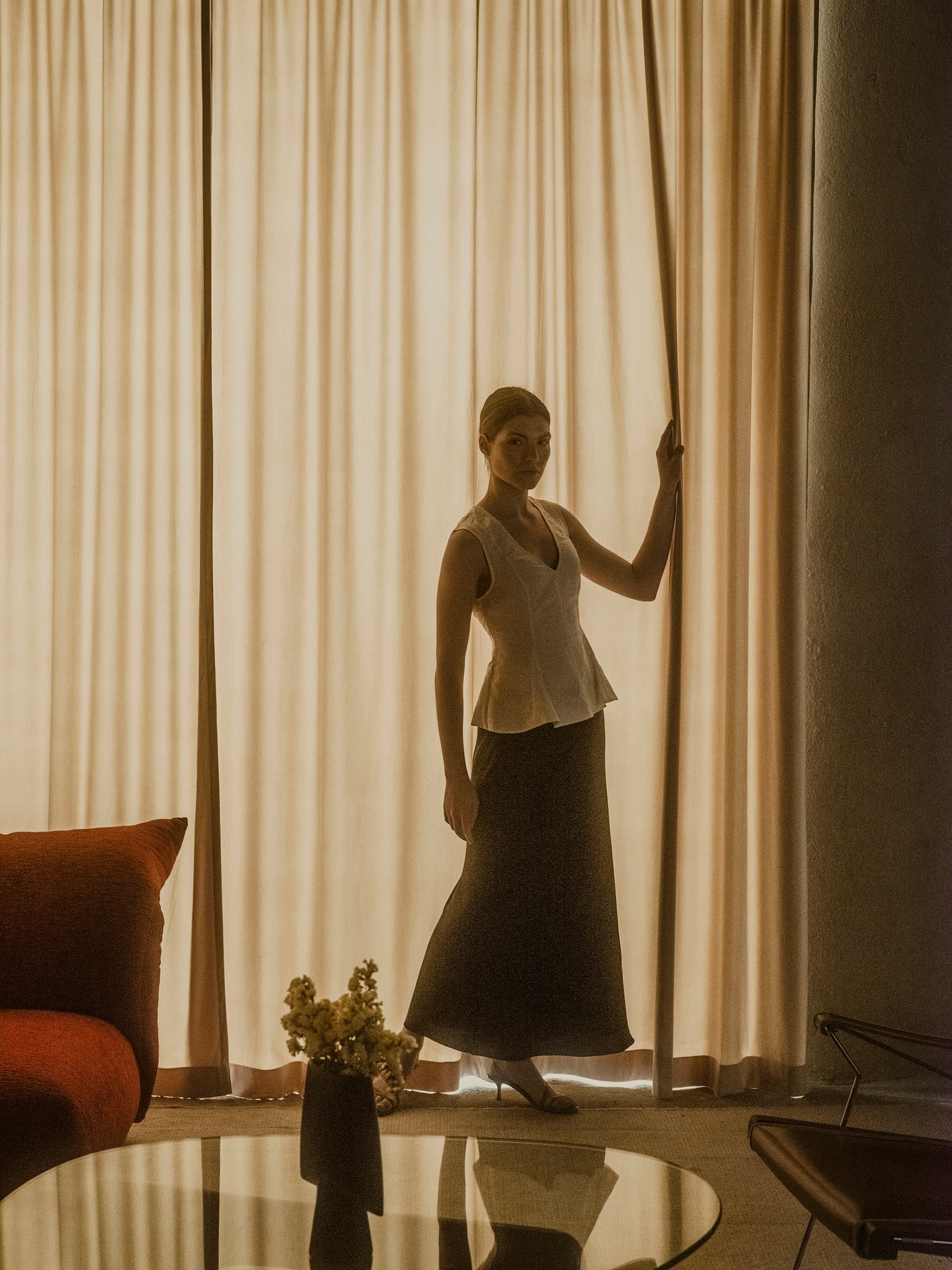 Mäta gardinens bredd