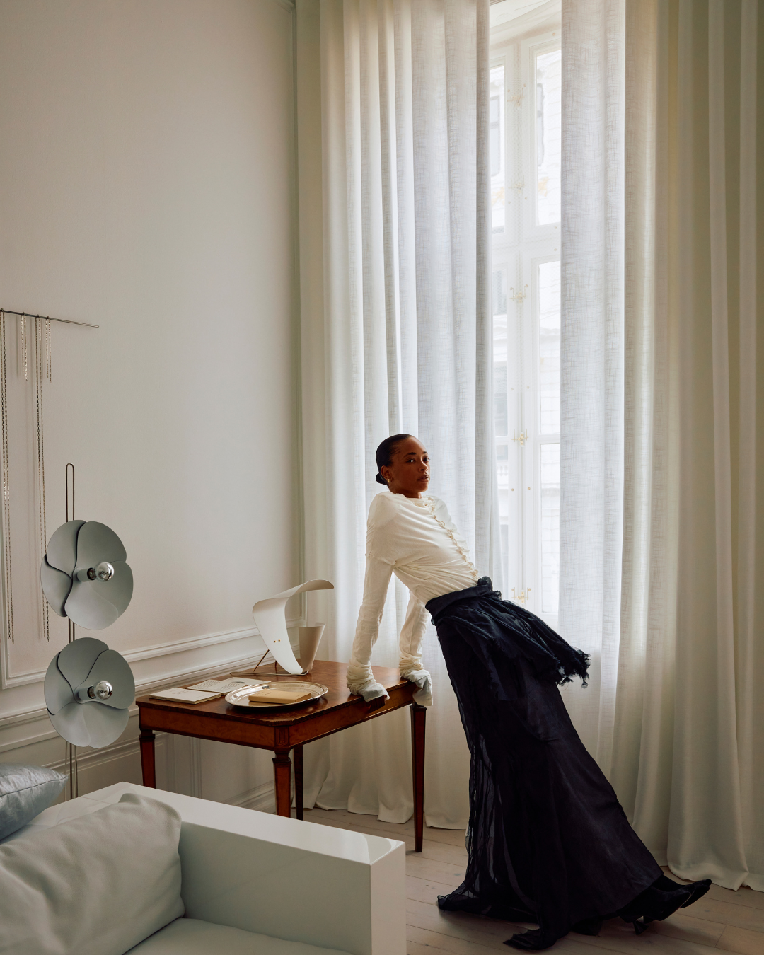 CHALEUR - Semi-Sheer Woven Linen Curtain