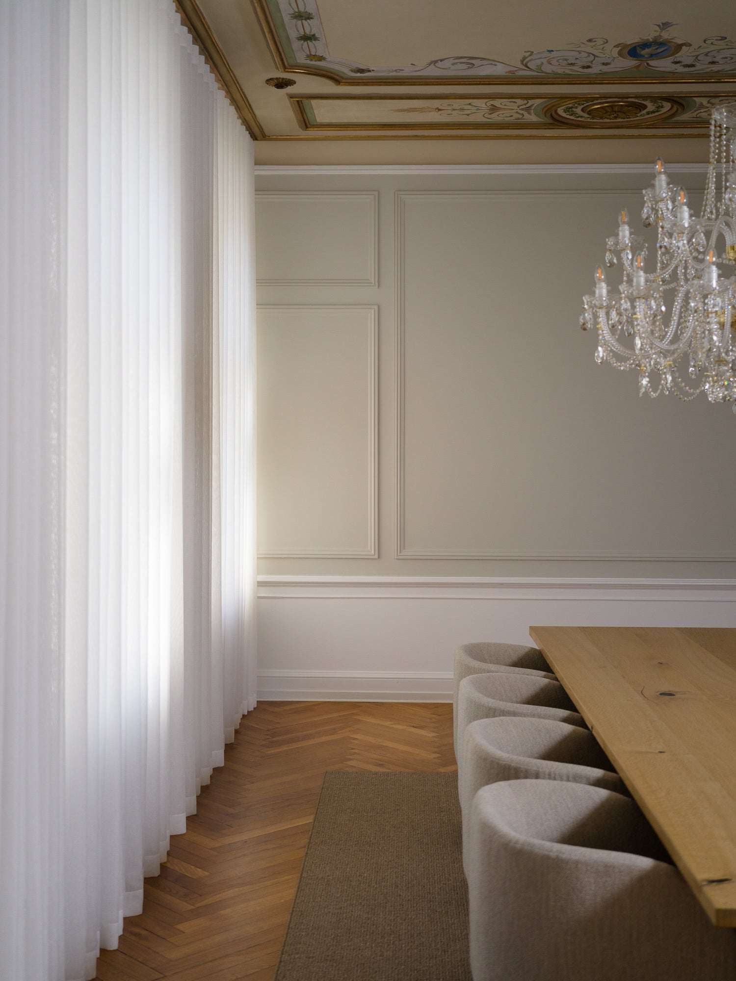 LA MER - Måttbeställd Tunn Linnegardin