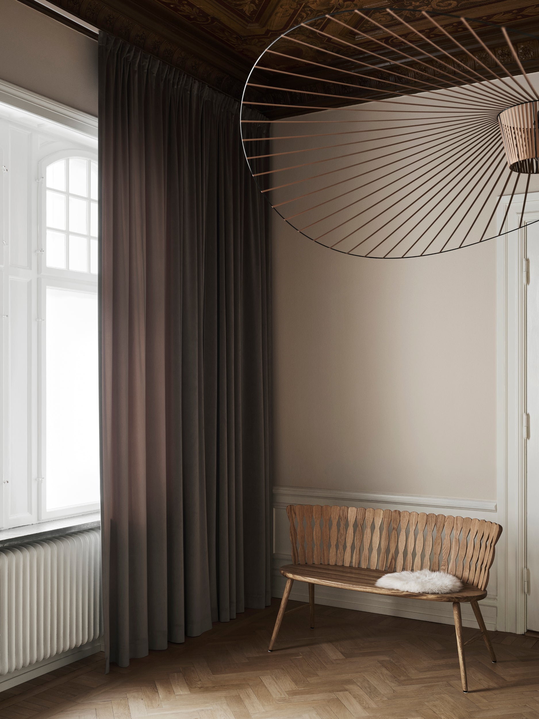 ROUGE - Light Filtering Velvet Curtain